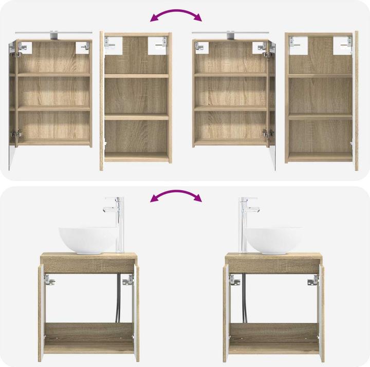 Produktbild vidaXL Badezimmerschrank-Set