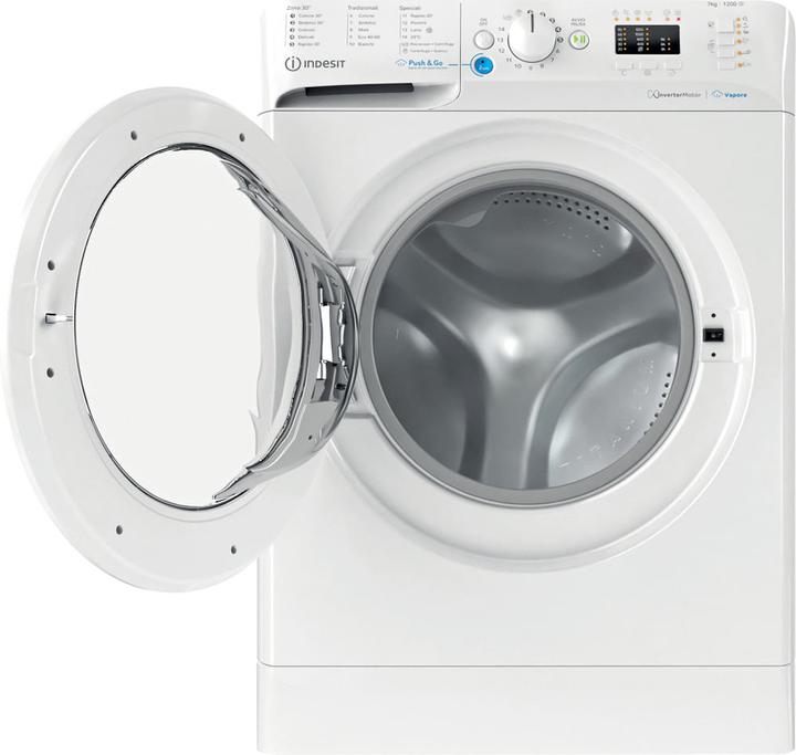 Image du produit Indesit BWSA 7125X WV FR Lave-linge à chargement frontal 7 kg 1200 tr/min B Blanc (7 kg, Gauche)