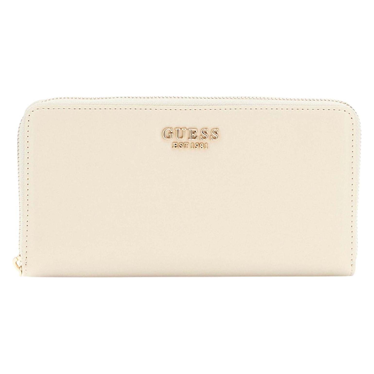 Guess, Damen, Portemonnaie, Laurel Slg Cheque Organizer, Beige