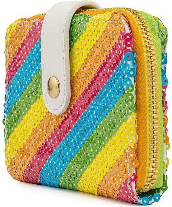 Image du produit Loungefly Disney by Porte-monnaie Sequin Arc-en-ciel Minnie