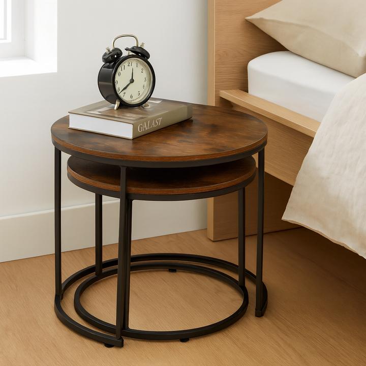 Actual product image Relaxdays 2-piece side table set