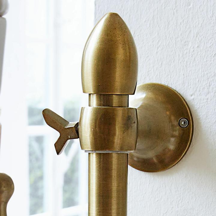 Actual product image Loberon Hook Anthé antique brass