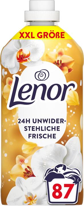 Actual product image Lenor Goldene Orchidee Flasche - 1827ml Weichspüler 87 WL (87 Washing cycles, Liquid detergent)