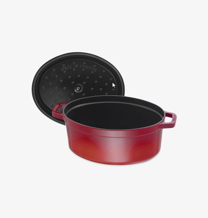 Produktbild Staub Bräter oval kirschrot (23 cm, Bräter + Schmortopf, Gusseisen, Emaille)