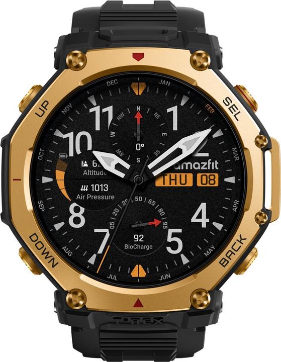 Actual product image Amazfit T-Rex 3 Pro Black Gold Smartwatch (48 mm)