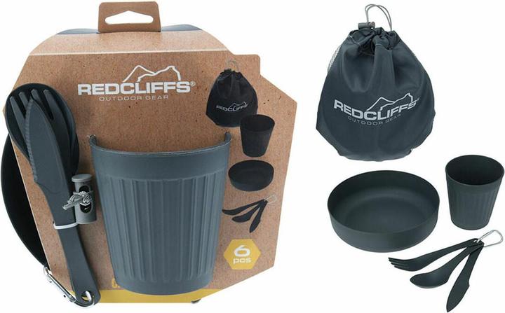 Actual product image Redcliffs Camping crockery set with transport bag