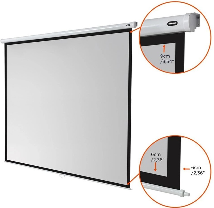 Actual product image Celexon Rollo Economy, Canvas, 1:1 (167", 1:1)