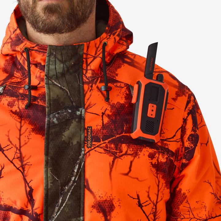 Produktbild Solognac Jagdjacke Regenjacke 100 warm geräuscharm Treemetic Orange
