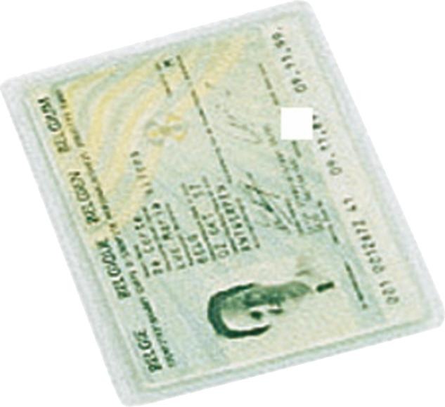 Actual product image Leitz ID card cover for, 65 x 100 mm, PVC, grained, 0.20 mm open top, soft foil, for ID card (25 x)