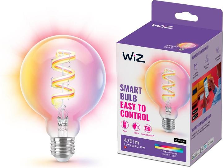 Produktbild WiZ Tunable White & Color Globe (E27, 6.30 W, 470 lm, 1 x, E)