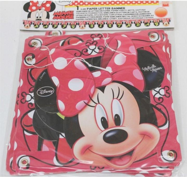 Image du produit Disney Bannière Joyeux Anniversaire Minnie Mouse (1 pièce(s))