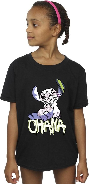Immagine prodotto Disney Lilo And Stitch Ohana Graffiti Maglietta Ragazze (152, 158)