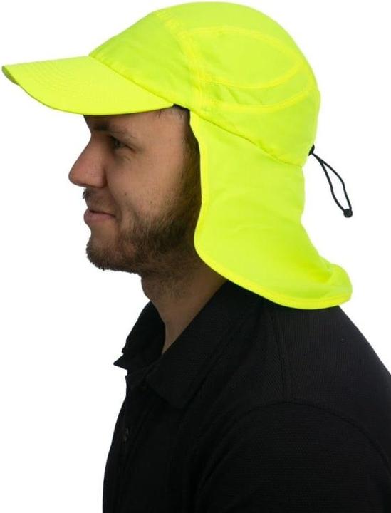 Produktbild IQ-UV UV Schutz Kappe mit Nackenschutz recycelt gelb (1 Stk) (One Size)