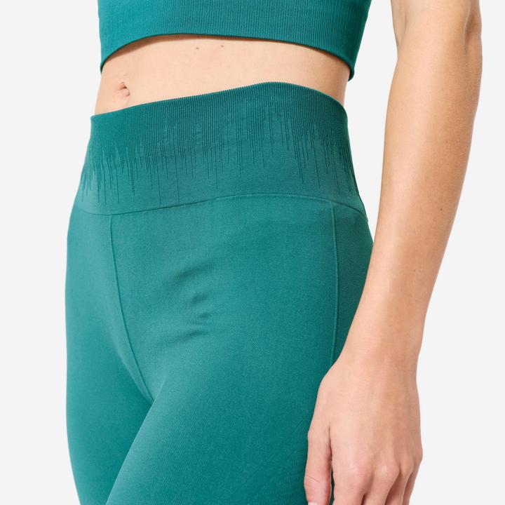 Immagine prodotto Kimjaly Lange Leggings Yoga Zweite-Haut-Effekt hoher Bund - blaugrün (XXL)