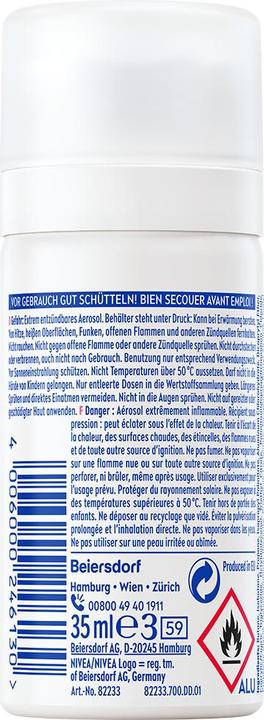 Produktbild NIVEA Black & White Invisible Clear Spray (Spray, 35 ml)