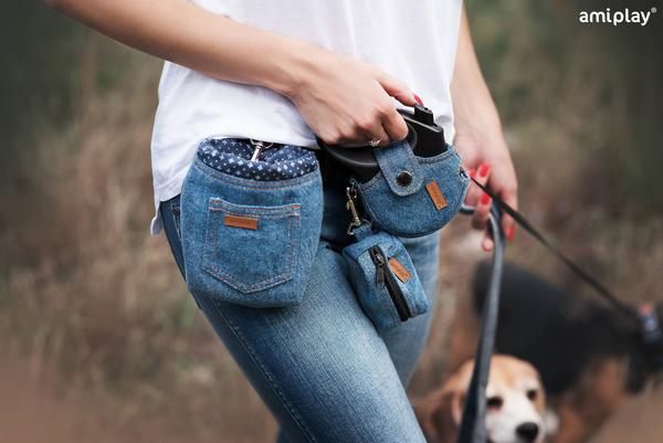 Produktbild amiplay Beutelspender Denim, 9 x 5 x 4 cm (Hund)