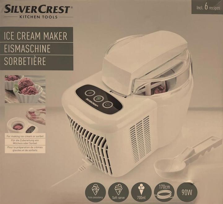 Immagine prodotto Silvercrest SEM 90 C3 360847 Gelatiera - Bianco