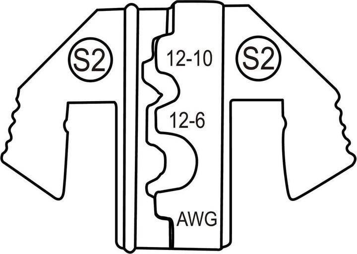 Actual product image Toolcraft TO-9625911 Crimpeinsatz Anderson Power SB50/75A Powerpole Stecker 4 (50.70 mm)