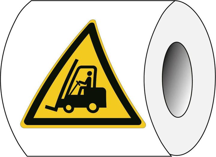 Actual product image Brady ISO 7010 PIC W014 B-7541 ISO Safety labelling - Warning against industrial trucks Lami