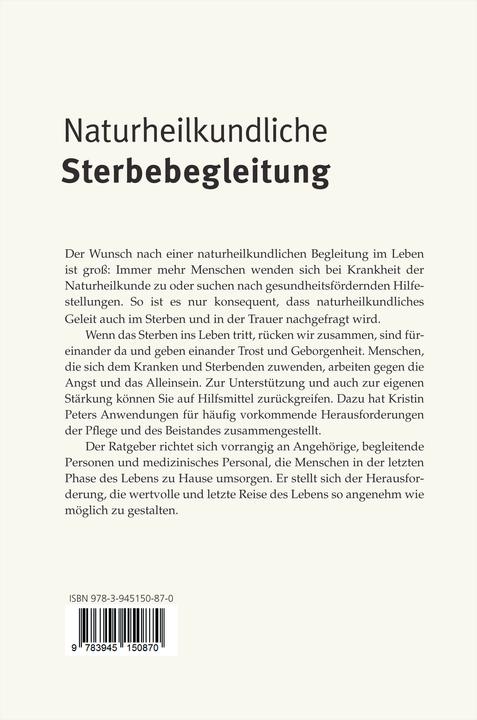 Produktbild Naturheilkundliche Sterbebegleitung (Deutsch, Kristin Peters, 2018)
