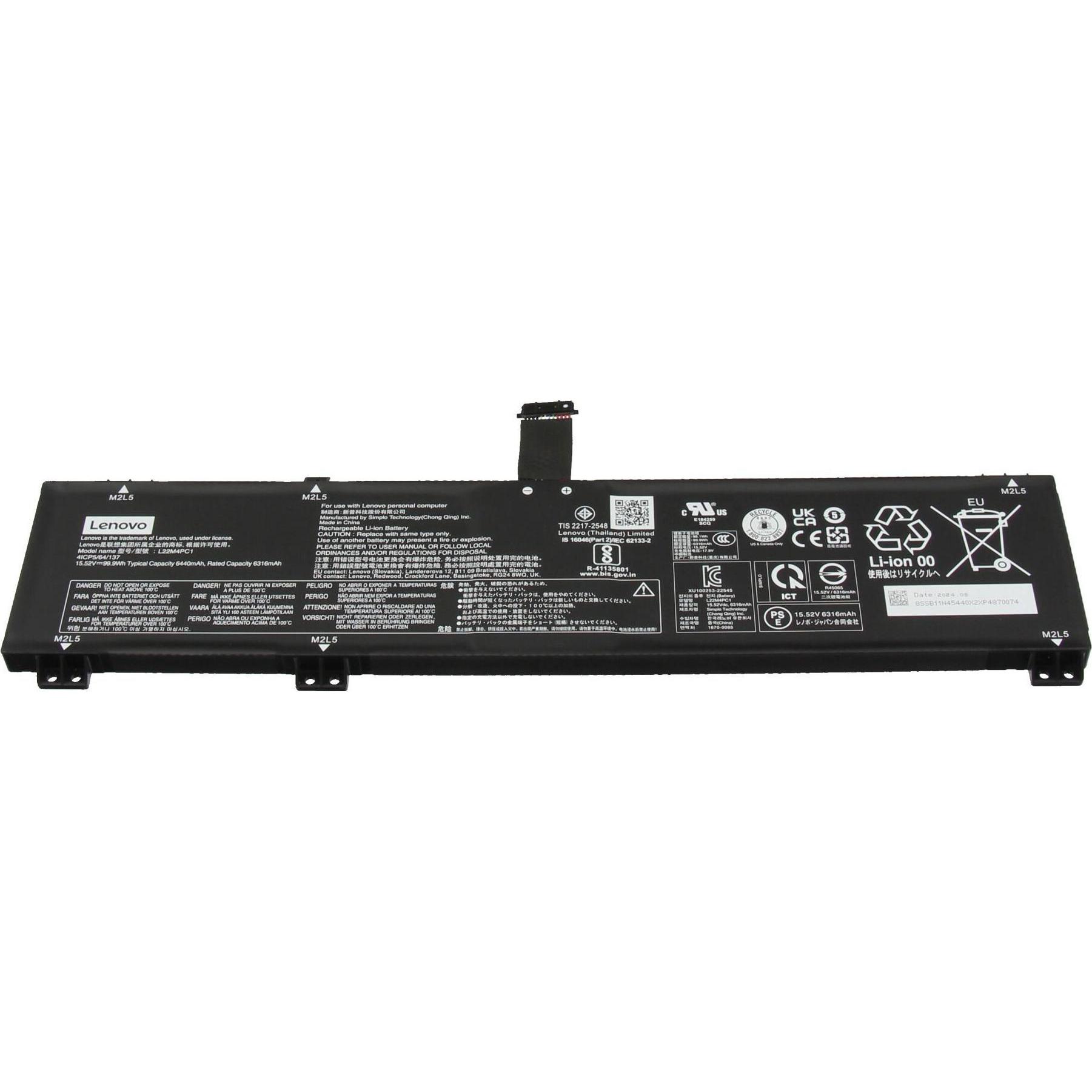 Lenovo 5B11N45394 (4 Zellen, 6440 mAh), Notebook Akku