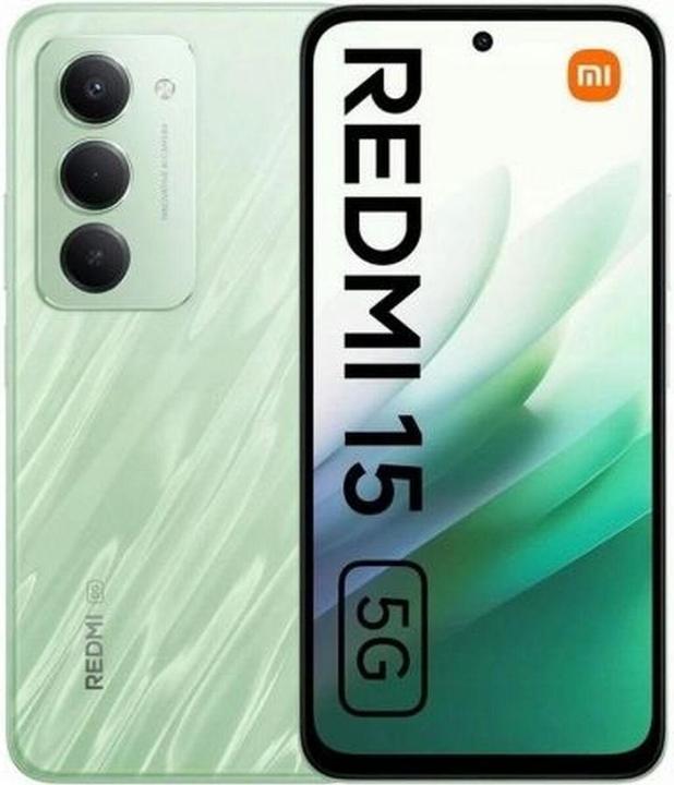 Actual product image Xiaomi Redmi 15 5G Dual Sim 4GB RAM 128GB - Green (128 GB, Ripple Green, 6.90", Hybrid Dual SIM, 5G)