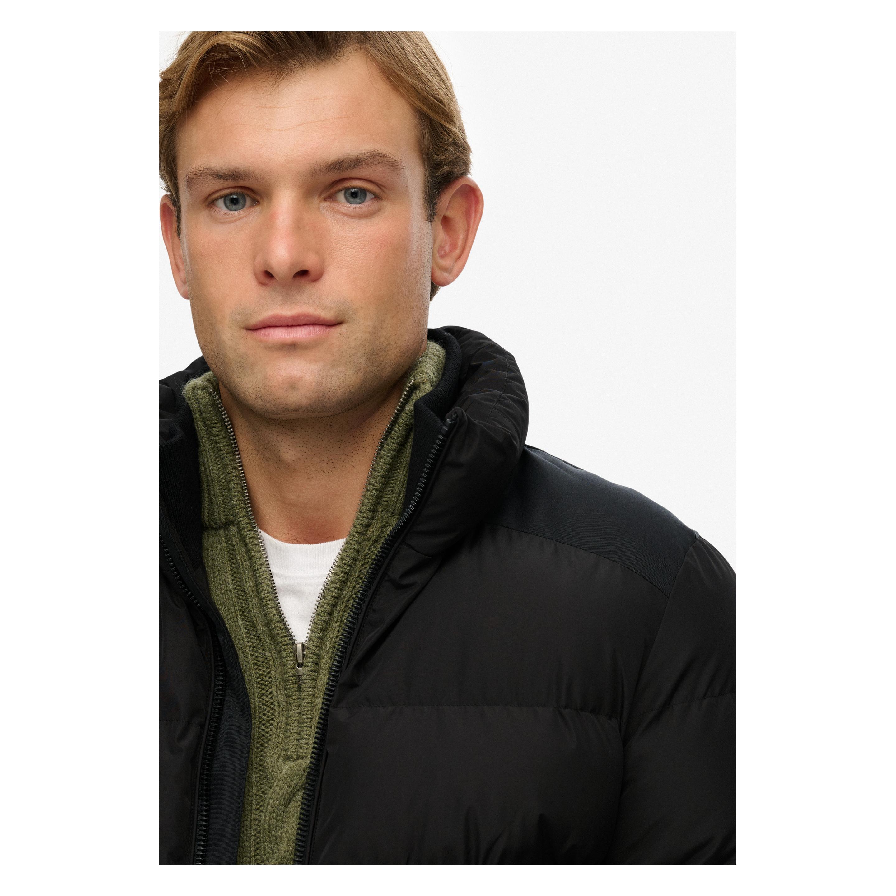 Superdry, Herren, Winterjacken, Giacca Piumino Sportiva, Schwarz, (3XL)