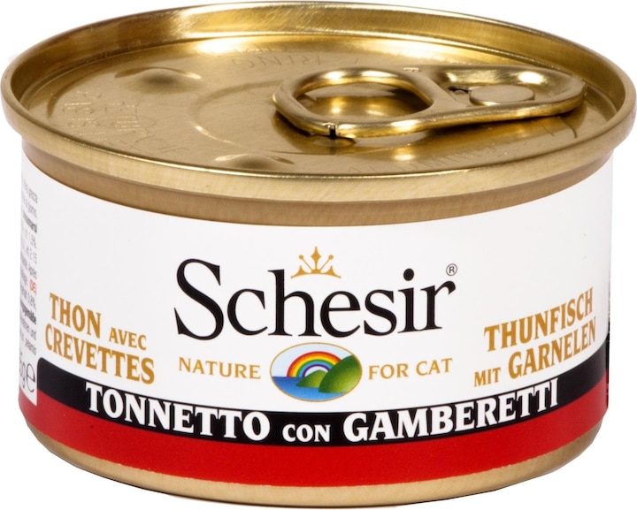 Image du produit Schesir Thon aux crevettes en gelée (Adulte, Junior, Senior, 1 pcs, 85 g)