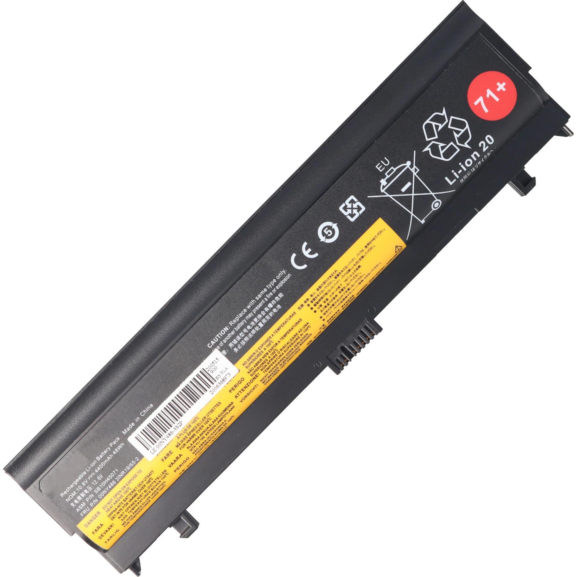 Thumbnail - AccuCell Akku passend für Lenovo Thinkpad L560, L570, 00NY488, 00NY489, SB10H45073, FRU00NY489, 10,8V 4400mAh (4400 mAh)...
