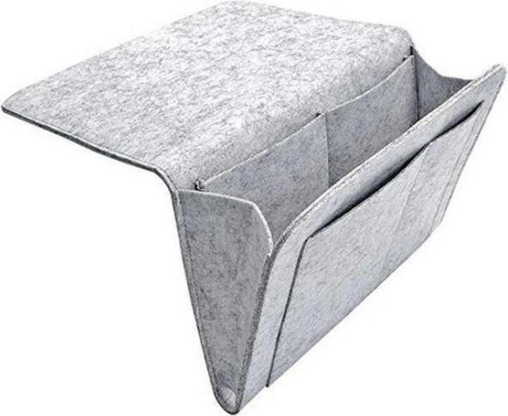 Produktbild Alopini 1pc Filz Nachttisch Lagerung Tasche Beutel hängen Lagerung Veranstalter Bett Halter Taschen