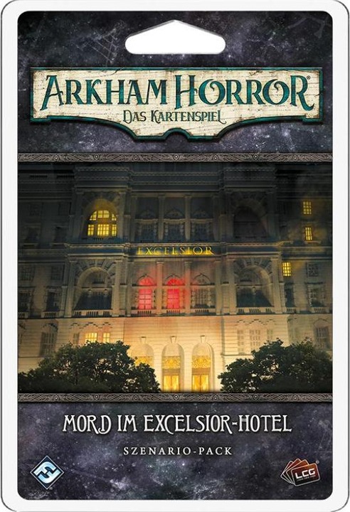 Actual product image FFG FFGD1138 - Murder in the Excelsior Hotel: Arkham Horror: LCG, ages 14 and up (extension, DE edition) (German)