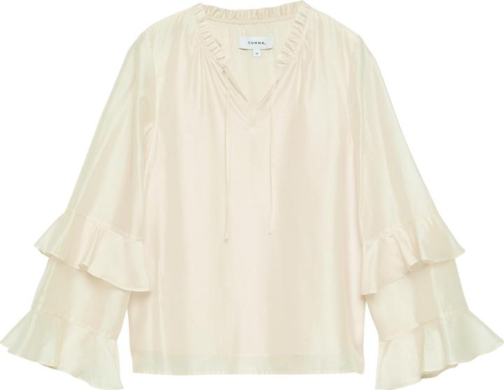 Immagine prodotto Comma Bluse Feminine Lyocell-Voile-Bluse mit Trompetenärmeln (44)