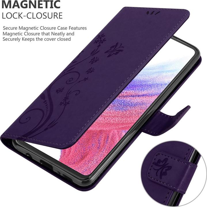 Produktbild Cadorabo Flower Book Hülle für Samsung Galaxy A53 5G (Samsung Galaxy A53 5G)