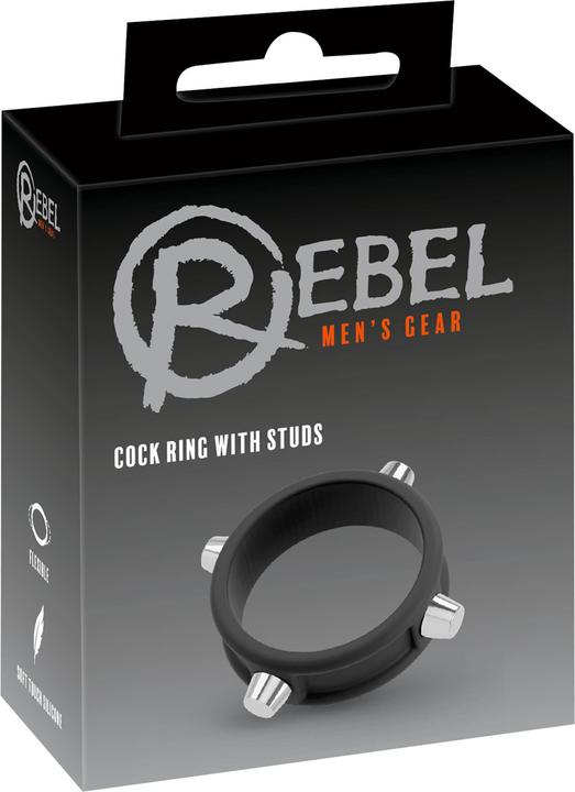 Actual product image Rebel Cock Ring with Studs (3.50 cm)