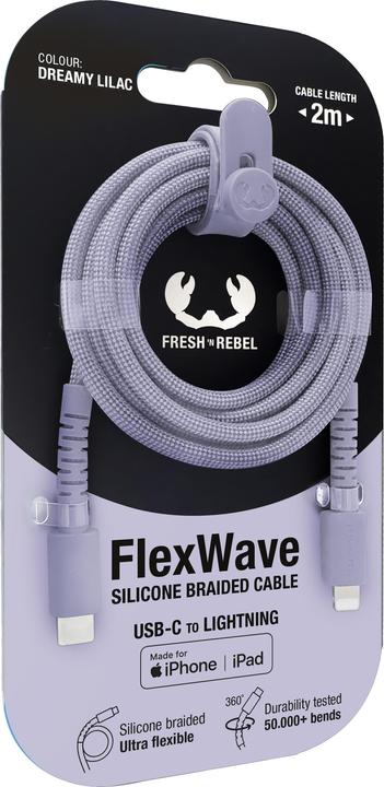 Actual product image Fresh'N Rebel Fresh 'n Rebel USB-C to Lightning Lilac (2 m, 30 W)
