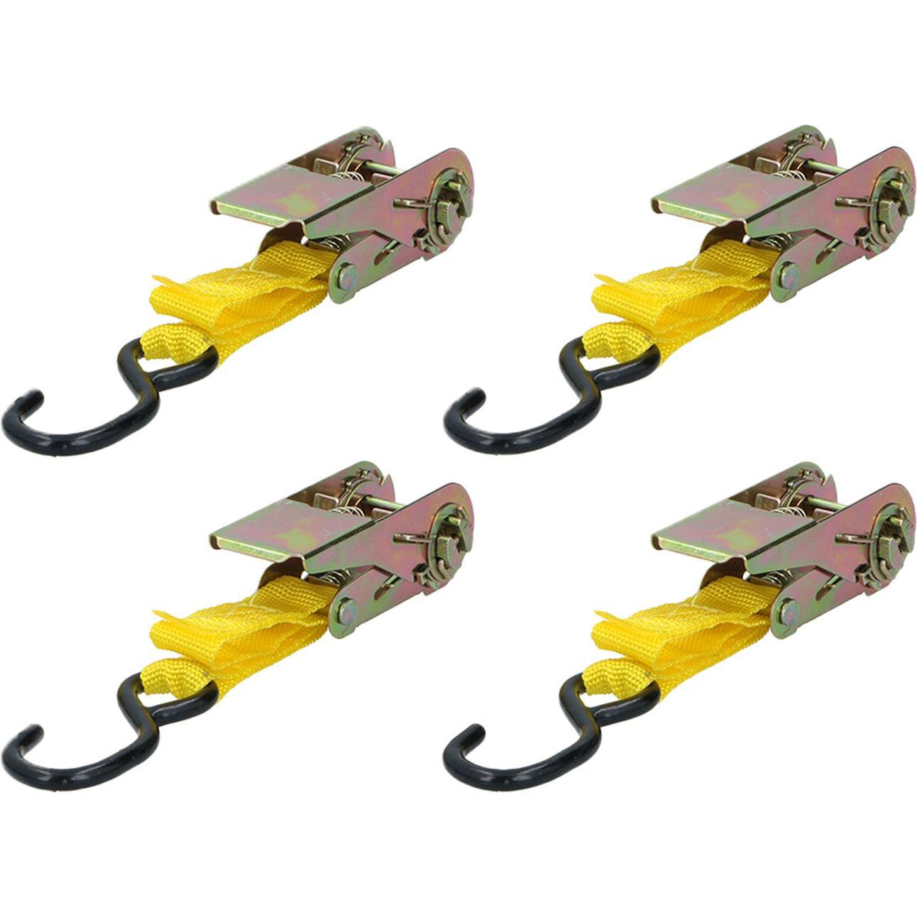 Dunlop, Spanngurt + Ladungssicherung, Tie down ratchet 4pc set