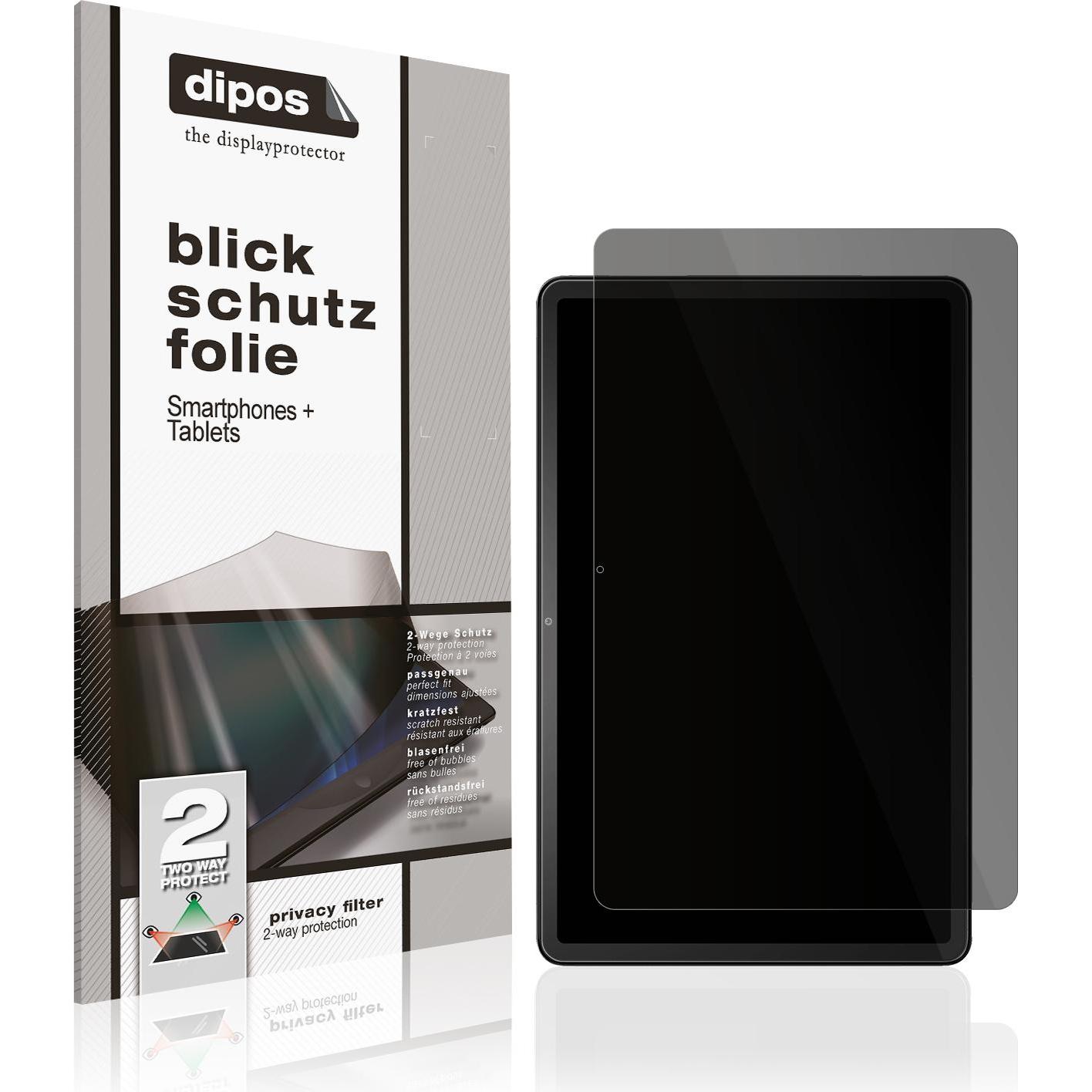 Dipos Blickschutzfolie 2-Way Anti-Shock (1 Stück, Amazon Fire Max 11), Tablet Schutzfolie