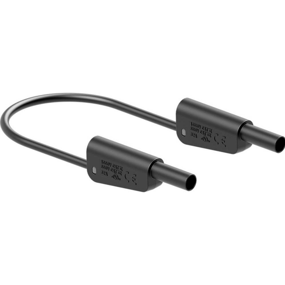 Stäubli, Messleitung, SLK-4A-F25 Messleitung ( - ) 100 cm Schwarz 1 St.