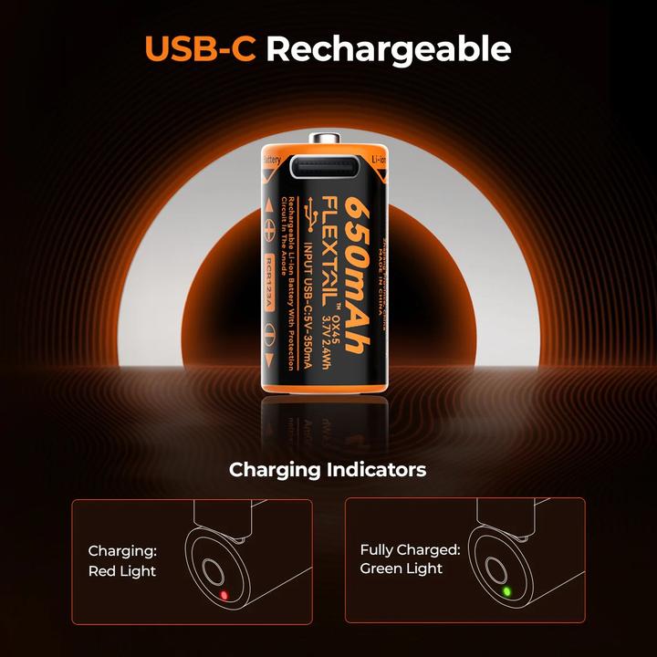 Image du produit Flextailgear ZERO BATTERY 650CHT (1 pcs, Spécifique à l'appareil, 650 mAh)