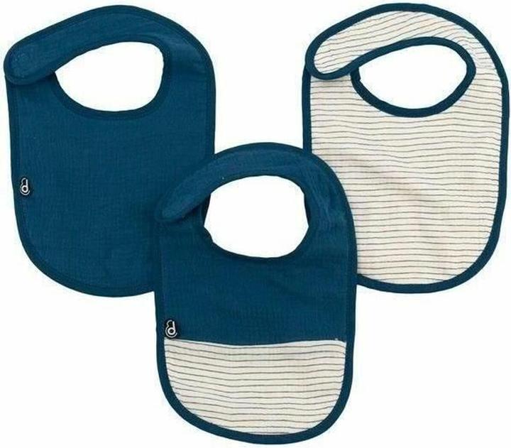 Domiva Lätzchen Blau Baumwolle 3 Stücke (3 Stück) (0 Months)