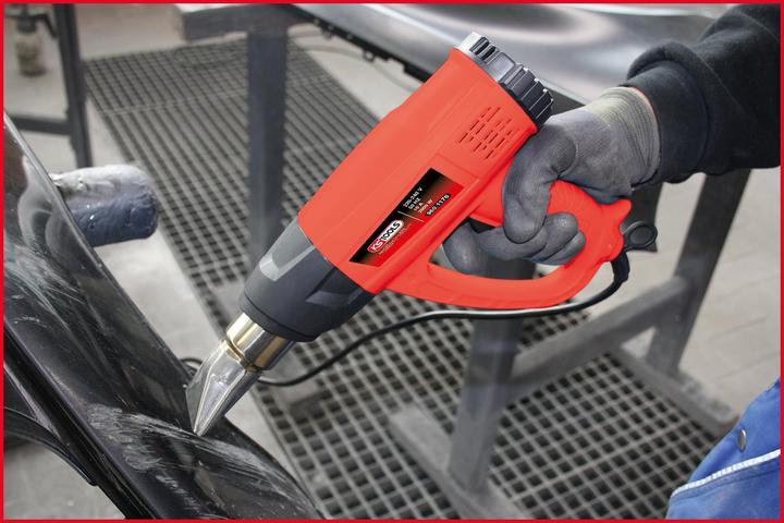 Actual product image KS Tools Hot air gun set, digital, 5 pcs.