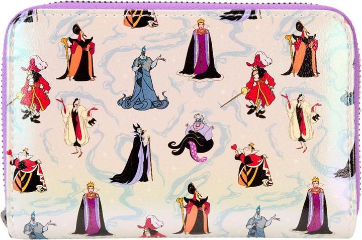 Actual product image Loungefly Disney Villains by wallet Iridescent