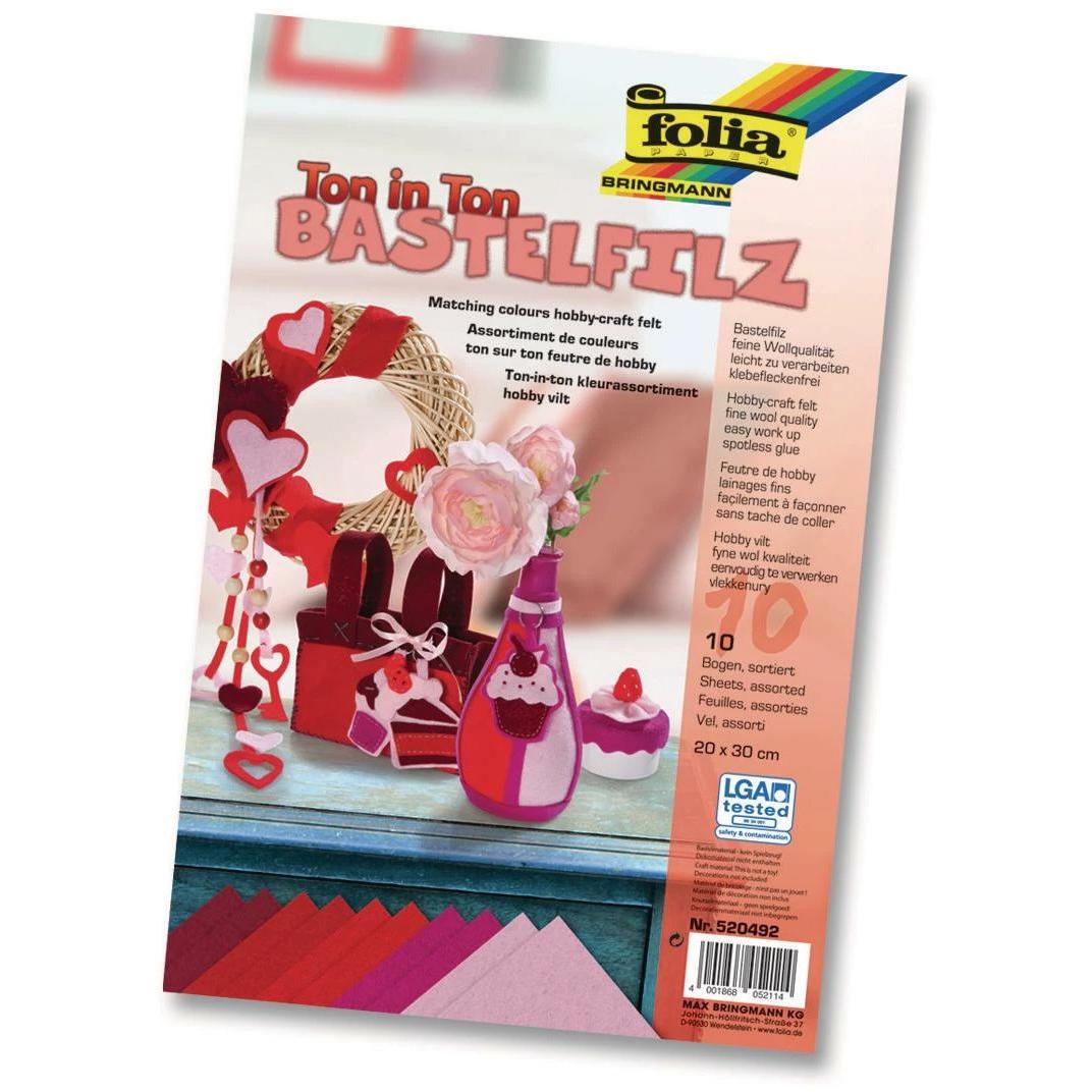 Folia Artigianato in feltro tono su tono