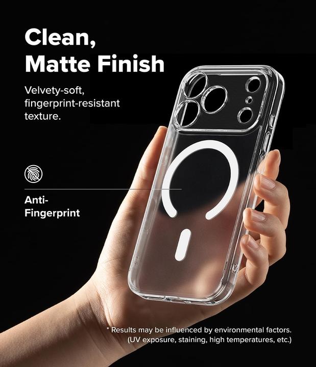 Immagine prodotto Ringke Fusion Magnetisch Magsafe Iphone 17 Pro Max Matte Klar (Apple iPhone 17 Pro Max)