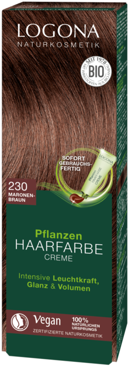Image du produit Logona Crème colorante pour cheveux à base de plantes (230 marron brun châtain)