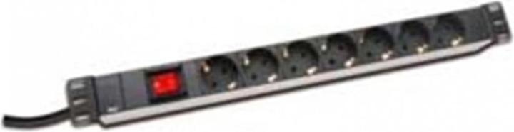 Produktbild Digitus Steckdosenleiste mit Aluminiumprofil / DE Steckdosen (7 x, CEE 7/3, 2 m)