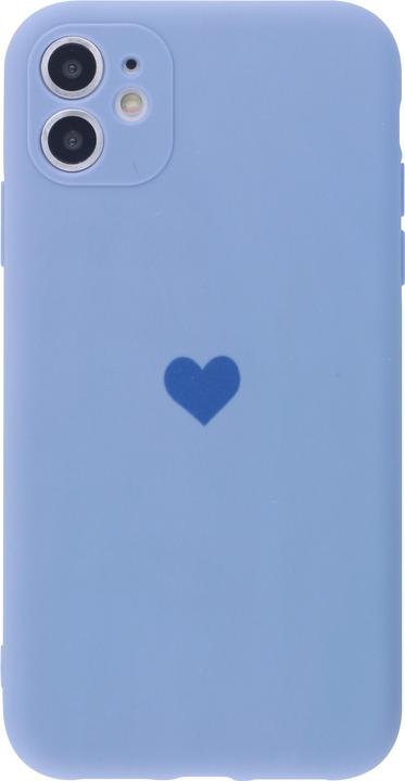 Actual product image PhoneLook Cover Silicone Mat Heart lavender (Apple iPhone 13)