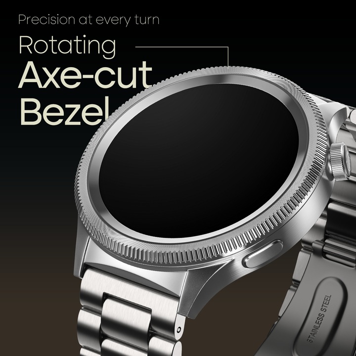 Actual product image Noise NoiseFit Halo 2 Smartwatch Elite Silver