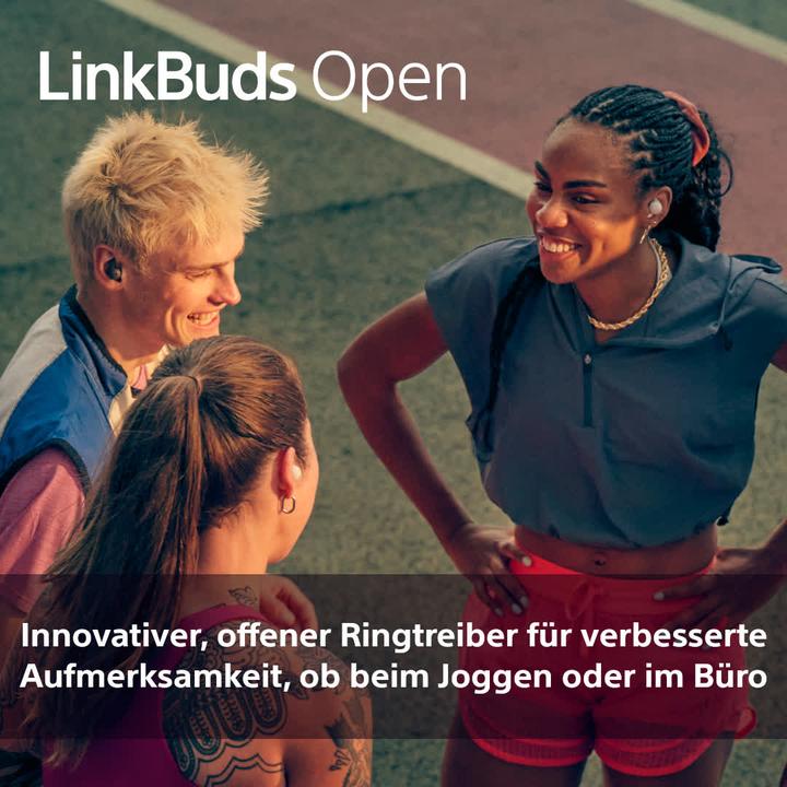 Image du produit Sony LinkBuds Open (Pas de réduction du bruit, 8 h, Sans fil)