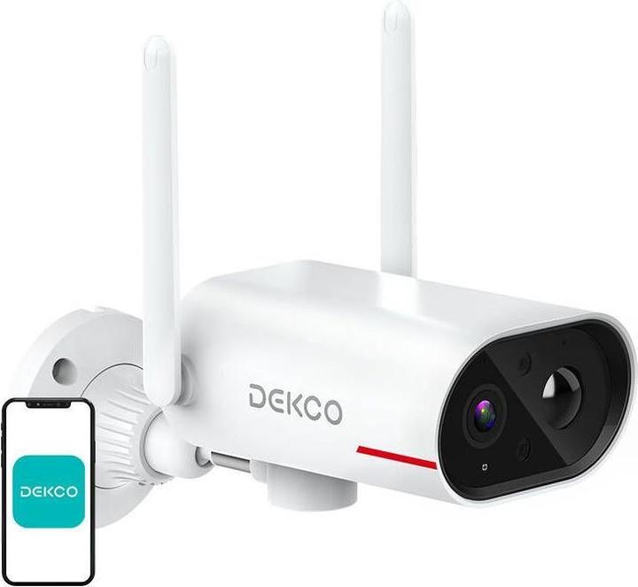 Produktbild Dekco IP Outdoor camera with solar panel DC8L (2304 x 1296 Pixels)